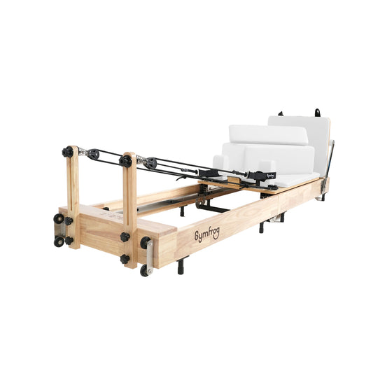 Foldable Pilates Reformer – White
