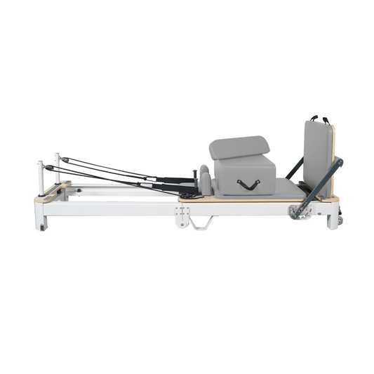 Zusammenklappbarer Pilates-Reformer aus Aluminiumlegierung, Grau