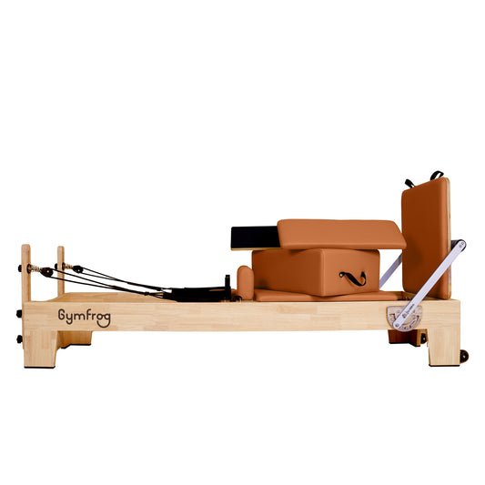Klassischer Oak Pilates Reformer Orange