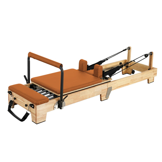 Reformer aus Holz, faltbar, Orange