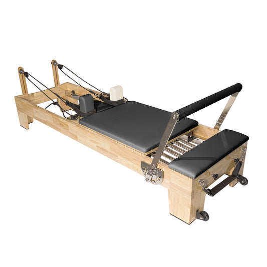 Classic Oak Pilates Reformer Schwarz