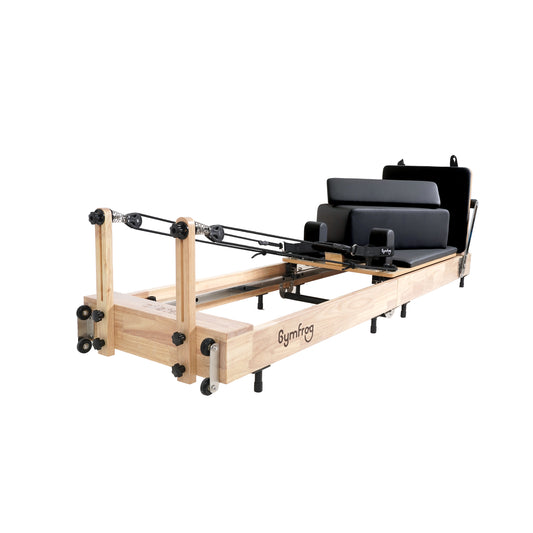 Faltbarer Pilates Reformer – Schwarz
