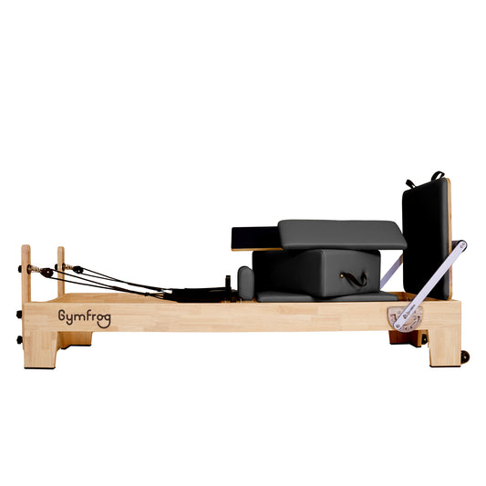 Classic Oak Pilates Reformer Schwarz