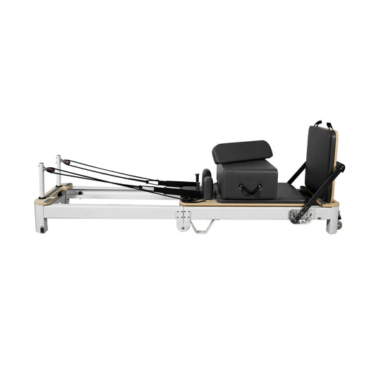 Zusammenklappbarer Pilates-Reformer aus Aluminiumlegierung, Schwarz