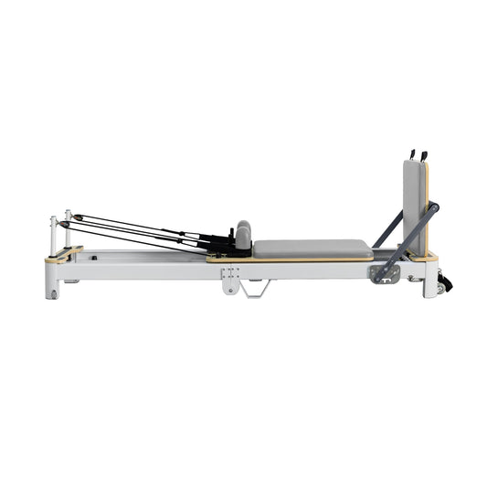 Zusammenklappbarer Pilates-Reformer aus Aluminiumlegierung, Grau