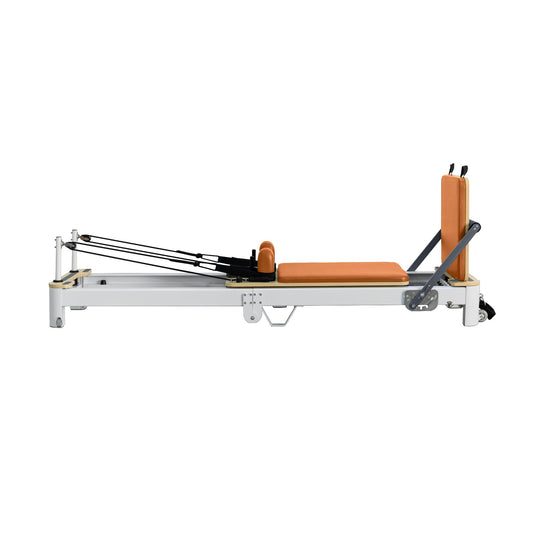 Zusammenklappbarer Pilates-Reformer aus Aluminiumlegierung, Orange